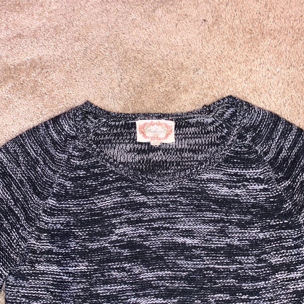 Women’s Black and White Ambiance Sweater Size Medium - Picture 4 of 7